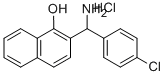 2-[AMINO-(4-CHLORO-PHENYL)-METHYL]-NAPHTHALEN-1-OL HYDROCHLORIDE Struktur