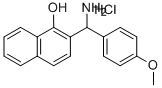 2-[AMINO-(4-METHOXY-PHENYL)-METHYL]-NAPHTHALEN-1-OL HYDROCHLORIDE Struktur