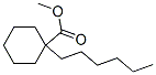 1-Hexylcyclohexanecarboxylic acid methyl ester Struktur