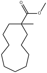 1-Methylcycloundecanecarboxylic acid methyl ester Struktur