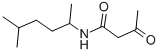 N-(1,4-Dimethylpentyl)-2-acetylacetamide Struktur