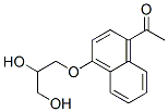 3-(4-Acetyl-1-naphtyloxy)-1,2-propanediol Struktur