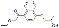 1-(4-Ethoxyacetyl-1-naphtyloxy)-2-propanol Struktur