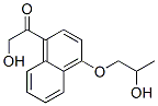 2-Hydroxy-1-[4-(2-hydroxypropoxy)-1-naphthalenyl]ethanone Struktur