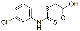 3-Chlorophenyldithiocarbamic acid carboxymethyl ester Struktur