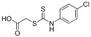 4-Chlorophenyldithiocarbamic acid carboxymethyl ester Struktur