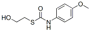 p-Methoxythiocarbanilic acid S-(2-hydroxyethyl) ester Struktur