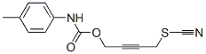 4-Methylcarbanilic acid 4-thiocyanato-2-butynyl ester Struktur