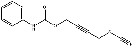 Carbanilic acid 4-thiocyanato-2-butynyl ester Struktur