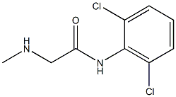 n-(2,6-dichlorophenyl)-2-methylamino-acetamid Struktur