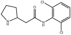 2',6'-Dichloro-2-(1-pyrrolidinyl)acetanilide Struktur