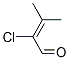 2-chloro-3-methyl-but-2-enal Struktur