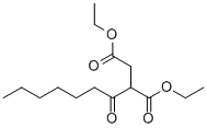 2-HEPTANOYL-SUCCINIC ACID DIETHYL ESTER Struktur