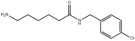 EPSILON-AMINOCAPROYL-P-CHLORO-BENZYLAMIDE HYDROCHLORIDE Struktur