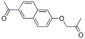 1-(6-Acetyl-2-naphtyloxy)-2-propanone Struktur