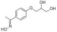 4'-(2,3-Dihydroxypropoxy)acetophenone oxime Struktur