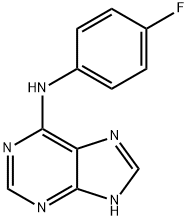 N-(4-fluorophenyl)-7H-purin-6-amine Struktur