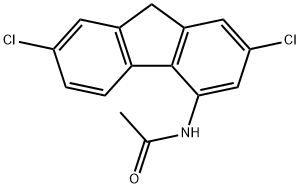 N-(2,7-Dichloro-9H-fluoren-4-yl)acetamide Struktur