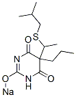 5-[1-(Isobutylthio)ethyl]-5-propyl-2-sodiooxy-4,6(1H,5H)-pyrimidinedione Struktur