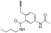 5-(Acetylamino)-N-butyl-2-(2-propynyl)benzamide Struktur