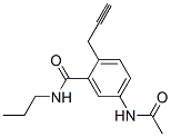 5-(Acetylamino)-N-propyl-2-(2-propynyl)benzamide Struktur