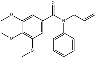 N-Allyl-N-phenyl-3,4,5-trimethoxybenzamide Struktur