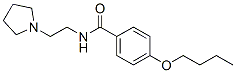 4-Butoxy-N-[2-(1-pyrrolidinyl)ethyl]benzamide Struktur