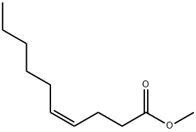 METHYL-CIS-4-DECENOATE Struktur