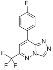 8-(p-Fluorophenyl)-6-trifluoromethyl-1,2,4-triazolo(4,3-b)pyridazine Struktur