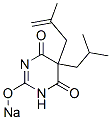 5-Isobutyl-5-(2-methyl-2-propenyl)-2-sodiooxy-4,6(1H,5H)-pyrimidinedione Struktur