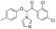 Ethanone,  1-(2,4-dichlorophenyl)-2-(1H-imidazol-1-yl)-2-(4-methylphenoxy)- Struktur