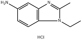 1-ethyl-2-methyl-1H-benzimidazol-5-amine dihydrochloride Struktur