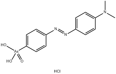 4-(4-DIMETHYLAMINOPHENYLAZO)BENZENEARSONIC ACID HYDROCHLORIDE Struktur