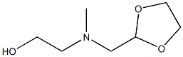 Ethanol, 2-[(1,3-dioxolan-2-ylmethyl)methylamino]- (9CI) Struktur