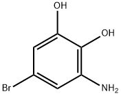 1,2-Benzenediol, 3-amino-5-bromo- (9CI) Struktur