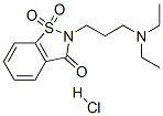 1,2-Benzisothiazol-3(2H)-one, 2-(3-(diethylamino)propyl)-, 1,1-dioxide , monohydrochloride (9CI) Struktur