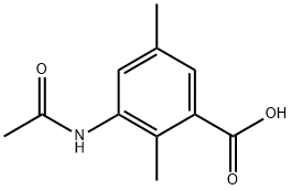 3-Acetylamino-2,5-dimethylbenzoic acid Struktur