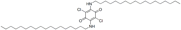 2,5-Dichloro-3,6-bis(octadecylamino)-1,4-benzoquinone Struktur