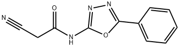 2-Cyano-N-(5-phenyl-1,3,4-oxadiazol-2-yl)acetamide Struktur