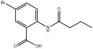 5-BROMO-2-BUTYRAMIDOBENZOIC ACID Struktur