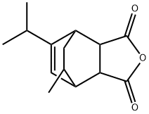 6-Isopropyl-8-methylbicyclo[2.2.2]oct-5-ene-2,3-dicarboxylic anhydride Struktur