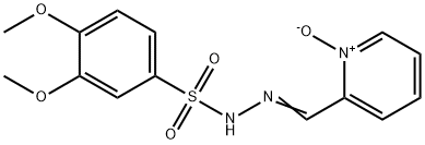 2-pyridinecarboxaldehyde-1-oxide-3,4-dimethoxybenzene sulfonylhydrazone Struktur