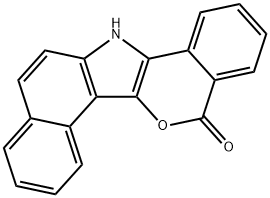 Benzo[e][2]benzopyrano[4,3-b]indol-5(13H)-one Struktur