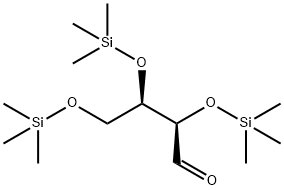 D-Erythrose, tris(trimethylsilyl)- deriv. Struktur