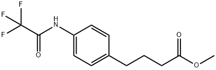 4-(p-Trifluoroacetylaminophenyl)butyric acid methyl ester Struktur