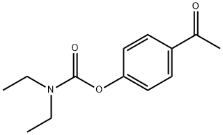 N,N-Diethylcarbamic acid p-acetylphenyl ester Struktur