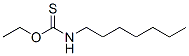 N-Heptylthiocarbamic acid O-ethyl ester Struktur