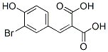 (3-Bromo-4-hydroxybenzylidene)malonic acid Struktur