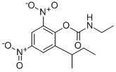 2-sec-Butyl-4,6-dinitrophenyl-N-ethylcarbamate Struktur