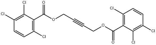 2-Butyne-1,4-diol bis(2,3,6-trichlorobenzoate) Struktur